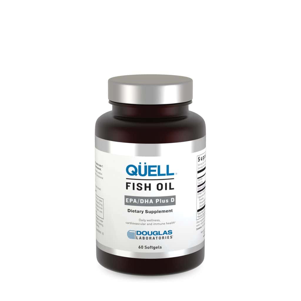 QUELL Fish Oil EPA DHA plus D3 Douglas Labs Powerful Omega 3 Support!