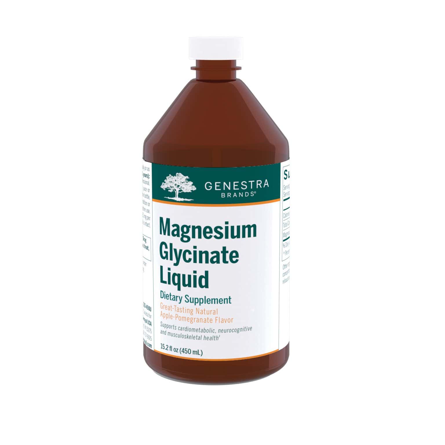 Magnesium Glycinate Liquid 15.2 fl oz Genestra Brands Powerful