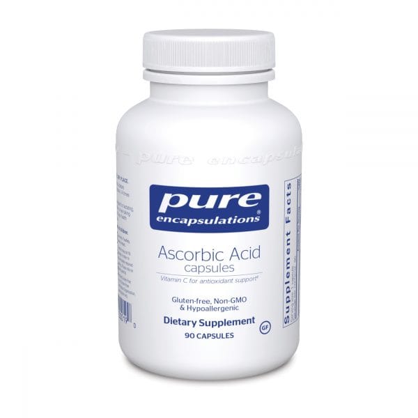 Ascorbic Acid Capsules 90ct by Pure Encapsulations