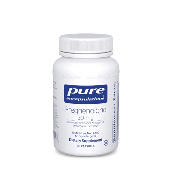 Pregnenolone 30 mg 60ct by Pure Encapsulations