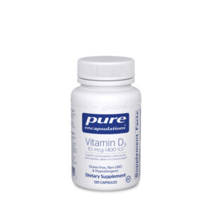 Vitamin D3 10 mcg (400 IU) 120ct by Pure Encapsulations