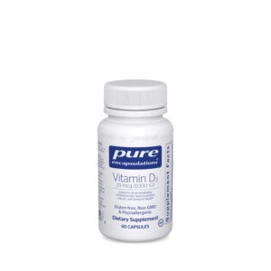 Vitamin D3 25 mcg (1000 IU) 60ct by Pure Encapsulations