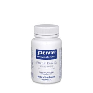 Vitamin D3 & K2 120ct by Pure Encapsulations