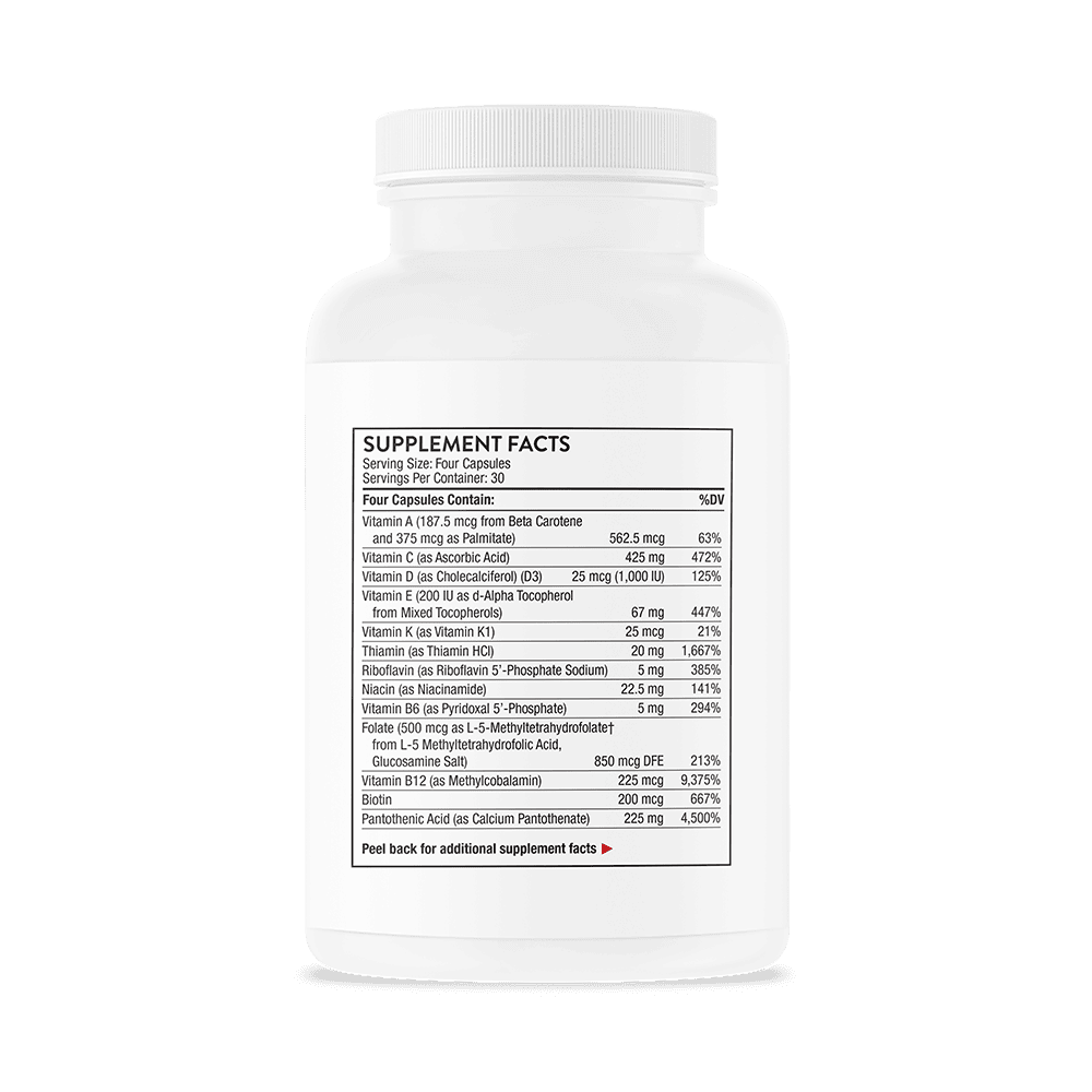 Advanced Nutrients 120ct by Thorne Back