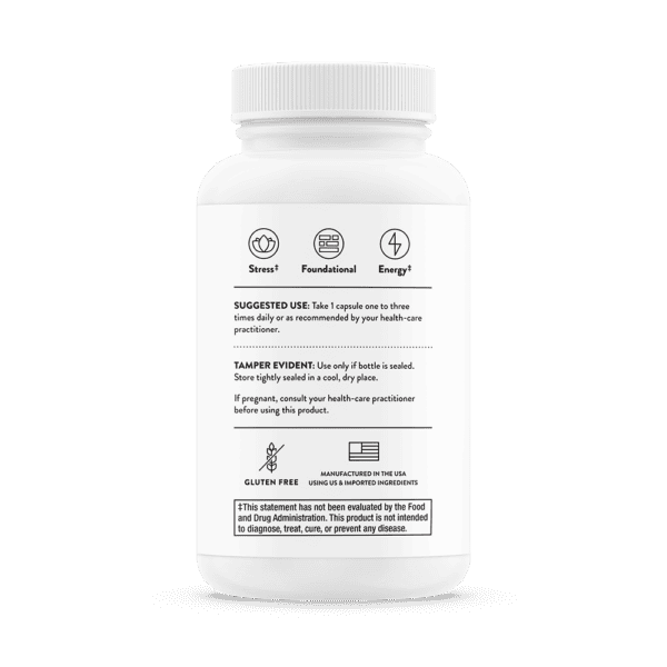 Basic B Complex 60ct by Thorne Side