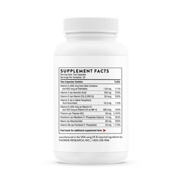 Basic Nutrients 2/Day 60ct by Thorne Back