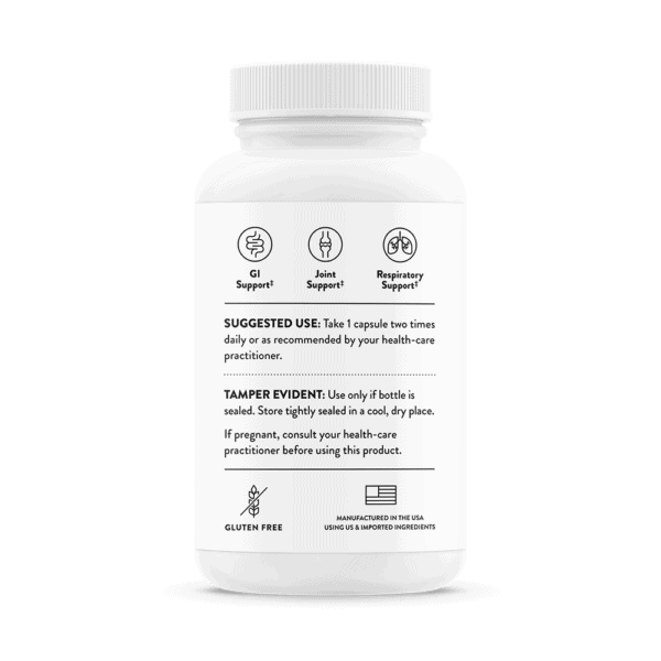 Boswellia Phytosome 60ct by Thorne Side