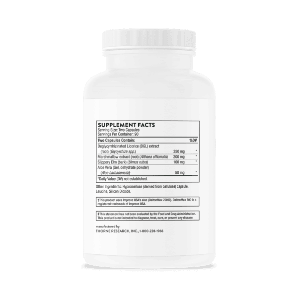 GI Relief 180ct by Thorne Back