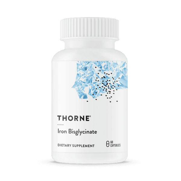 Iron Bisglycinate 60ct by Thorne Front