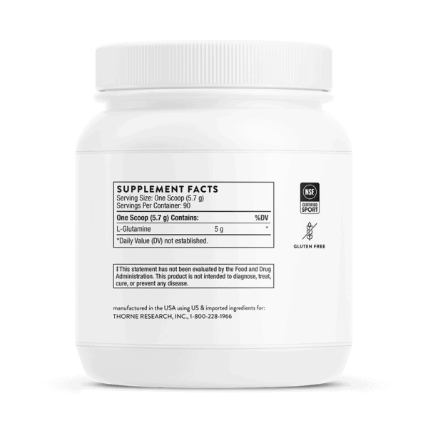 L-Glutamine Powder 513 g by Thorne Back