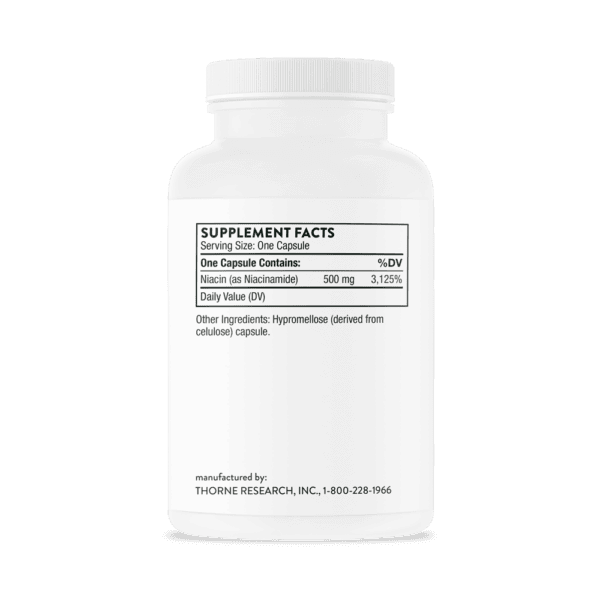 Niacinamide 180ct by Thorne Back