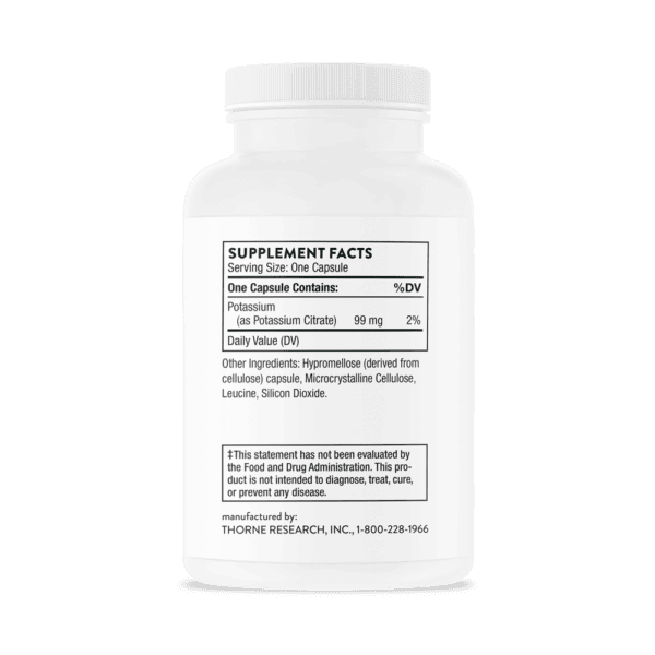 Potassium Citrate 90ct by Thorne Back