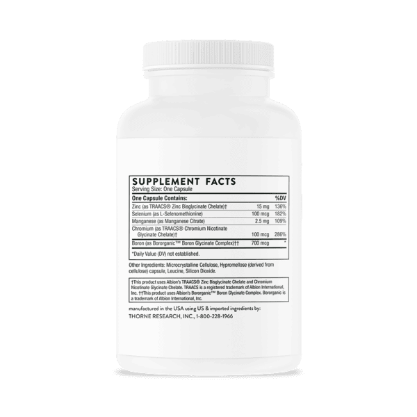 Trace Minerals 90ct by Thorne Back