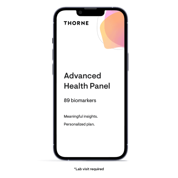 Advanced Health Panel $830 by Thorne Front