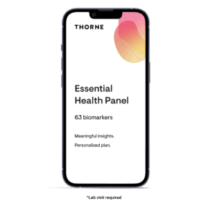 Essential Health Panel $390 by Thorne Front