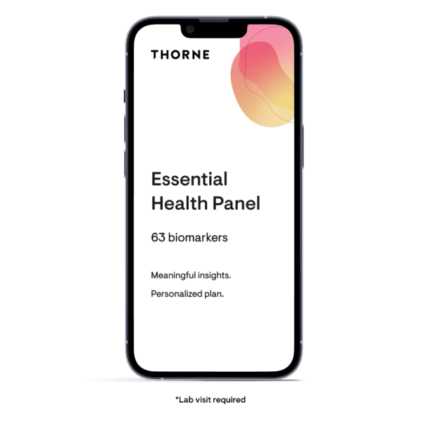 Essential Health Panel $390 by Thorne Front