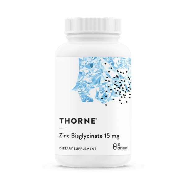 Zinc Bisglycinate 15 mg by Thorne Front