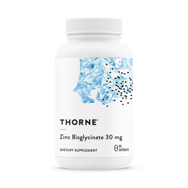 Zinc Bisglycinate 30 mg by Thorne Front