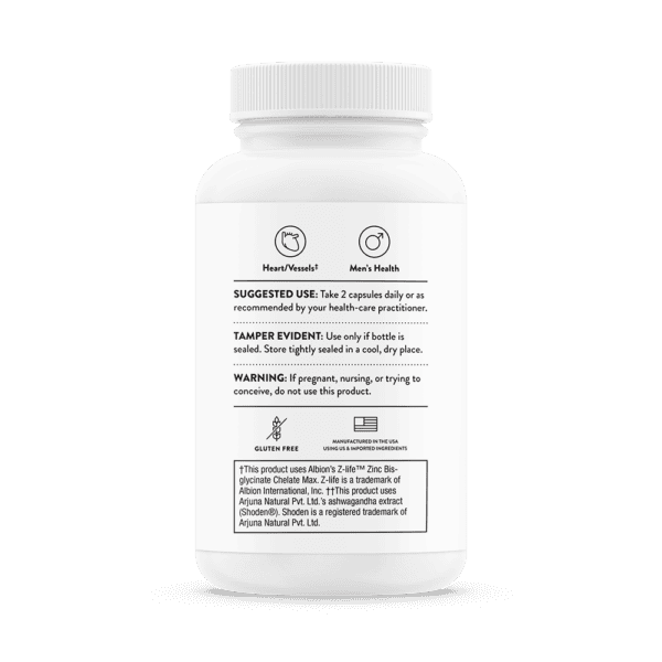 Advanced Testosterone Support 60ct by Thorne Side