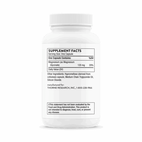 Magnesium Glycinate 90ct by Thorne Back