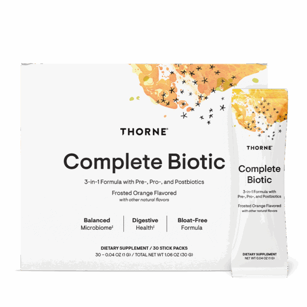 Complete Biotic - Travel Packs 30ct by Thorne Front