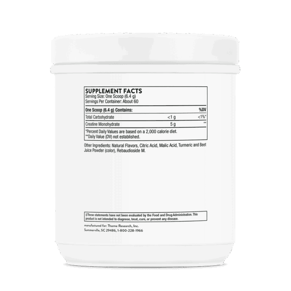 Creatine Flavored by Thorne Back
