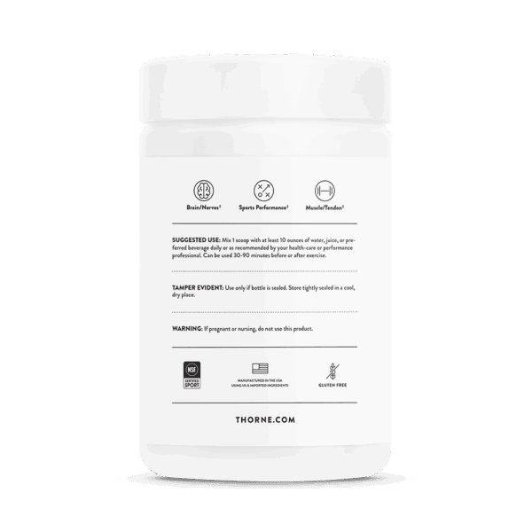 Creatine + BCAAs 30ct by Thorne Side