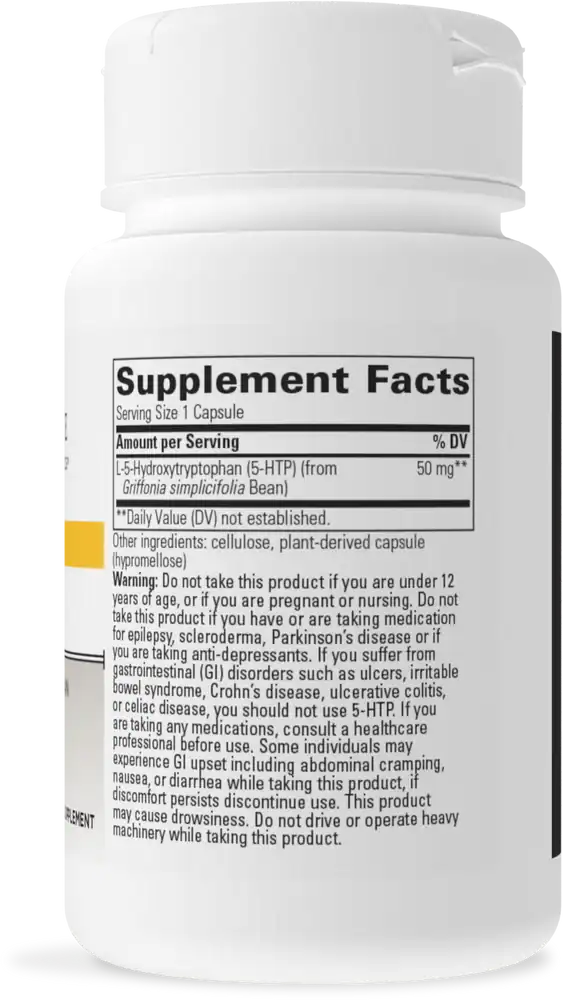5-HTP 60ct by Integrative Therapeutics Back