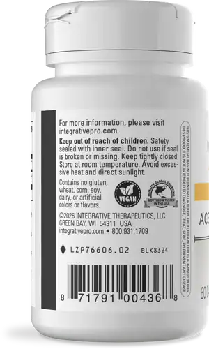 Acetyl L-Carnitine 60ct by Integrative Therapeutics Side