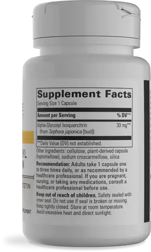 Alpha-Glycosyl Isoquercitrin 60ct by Integrative Therapeutics Back