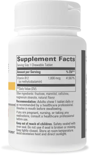 B12-Active™ 30ct by Integrative Therapeutics Back