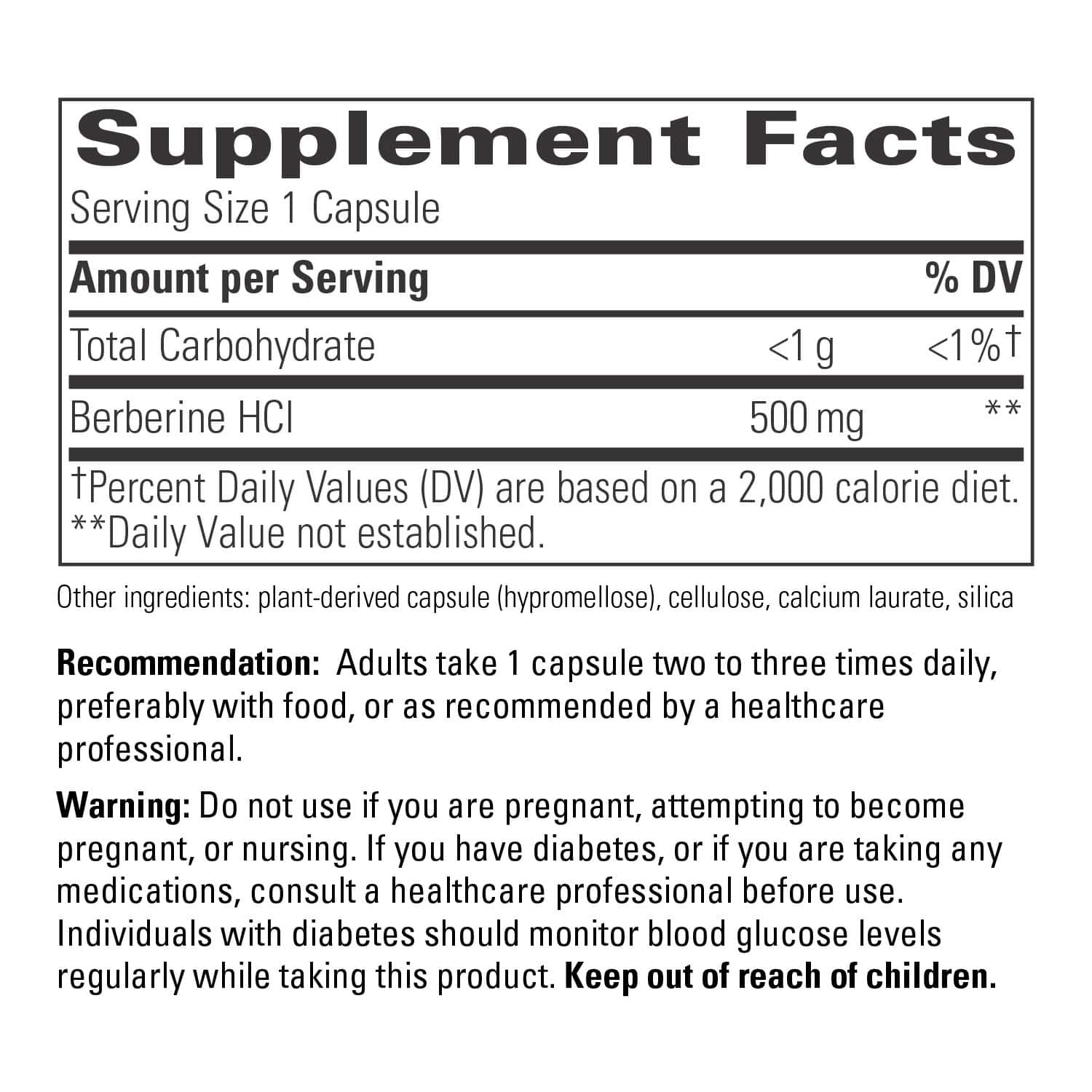 Berberine 60ct Integrative Therapeutic SF
