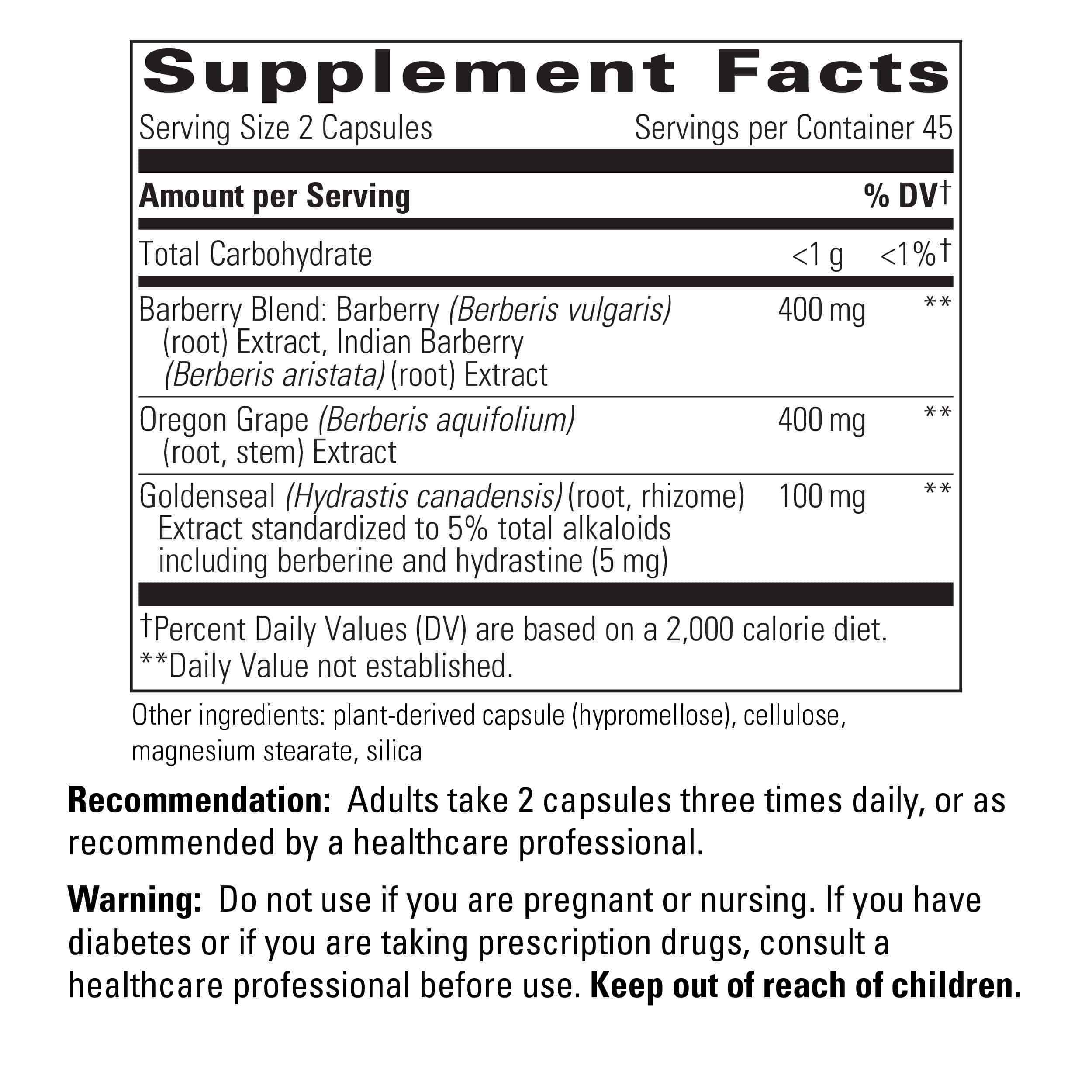 Berberine Complex 90ct Integrative Therapeutics SF