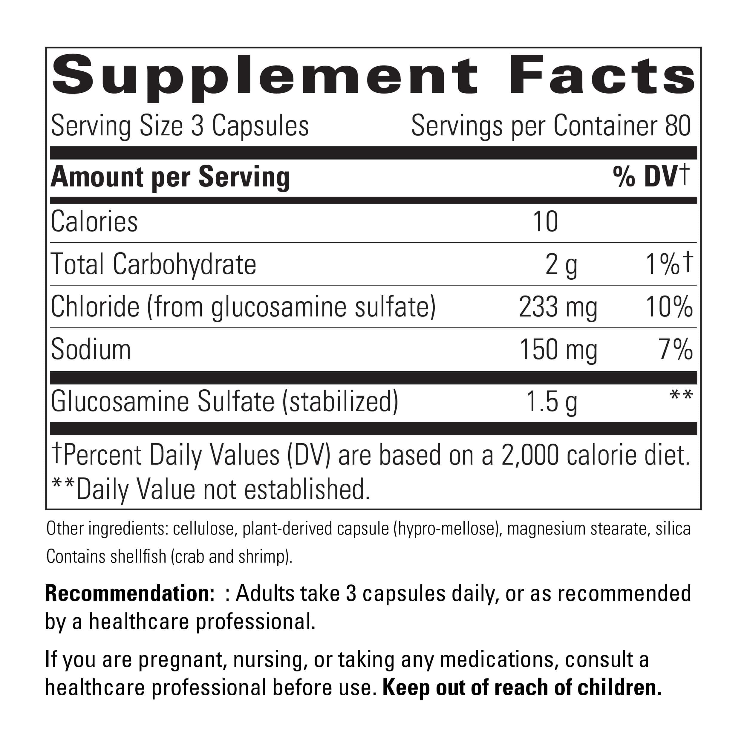 Glucosamine Sulfate 240ct Integrative Therapeutics SF