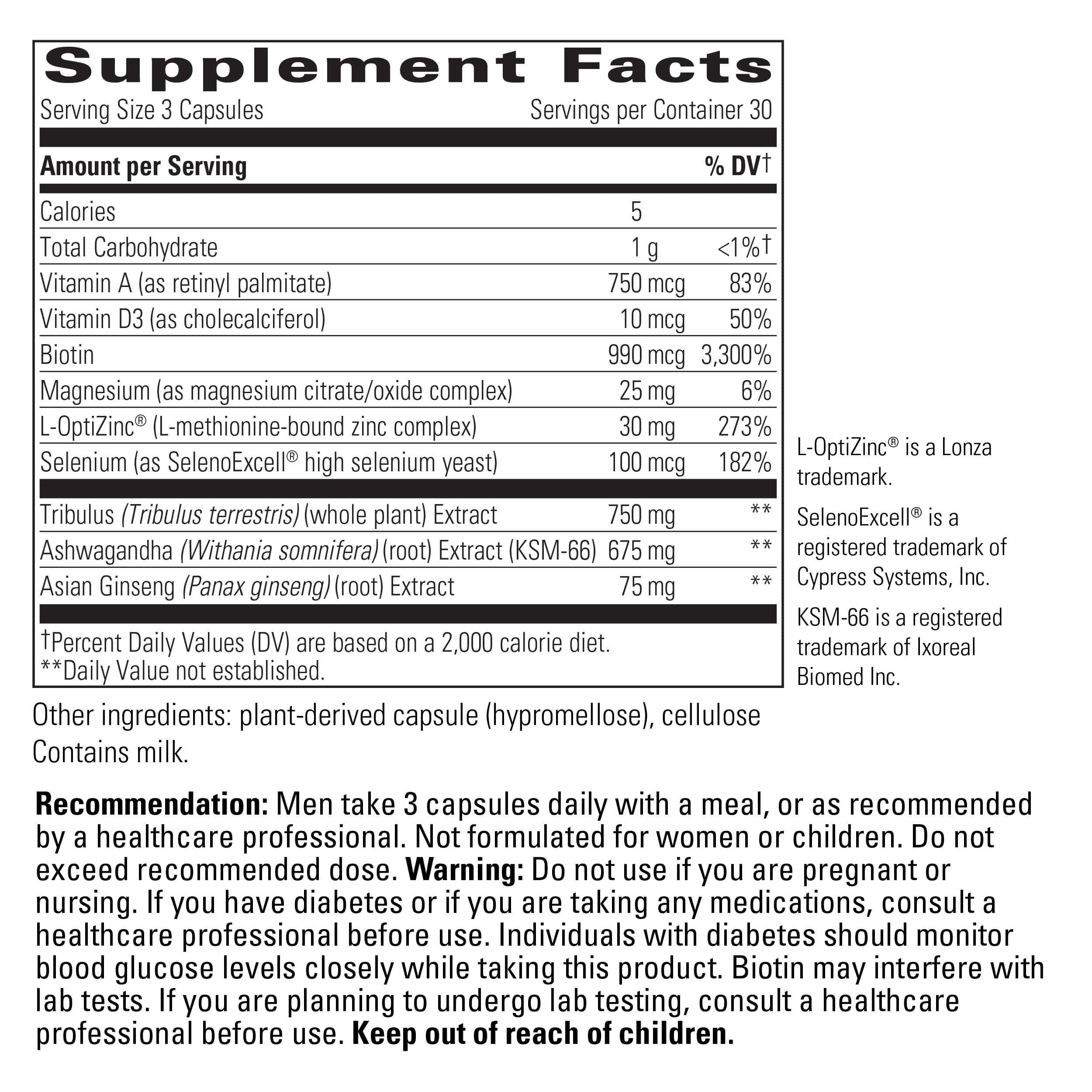 Testosterone Formula™ 90ct Integrative Therapeutics SF