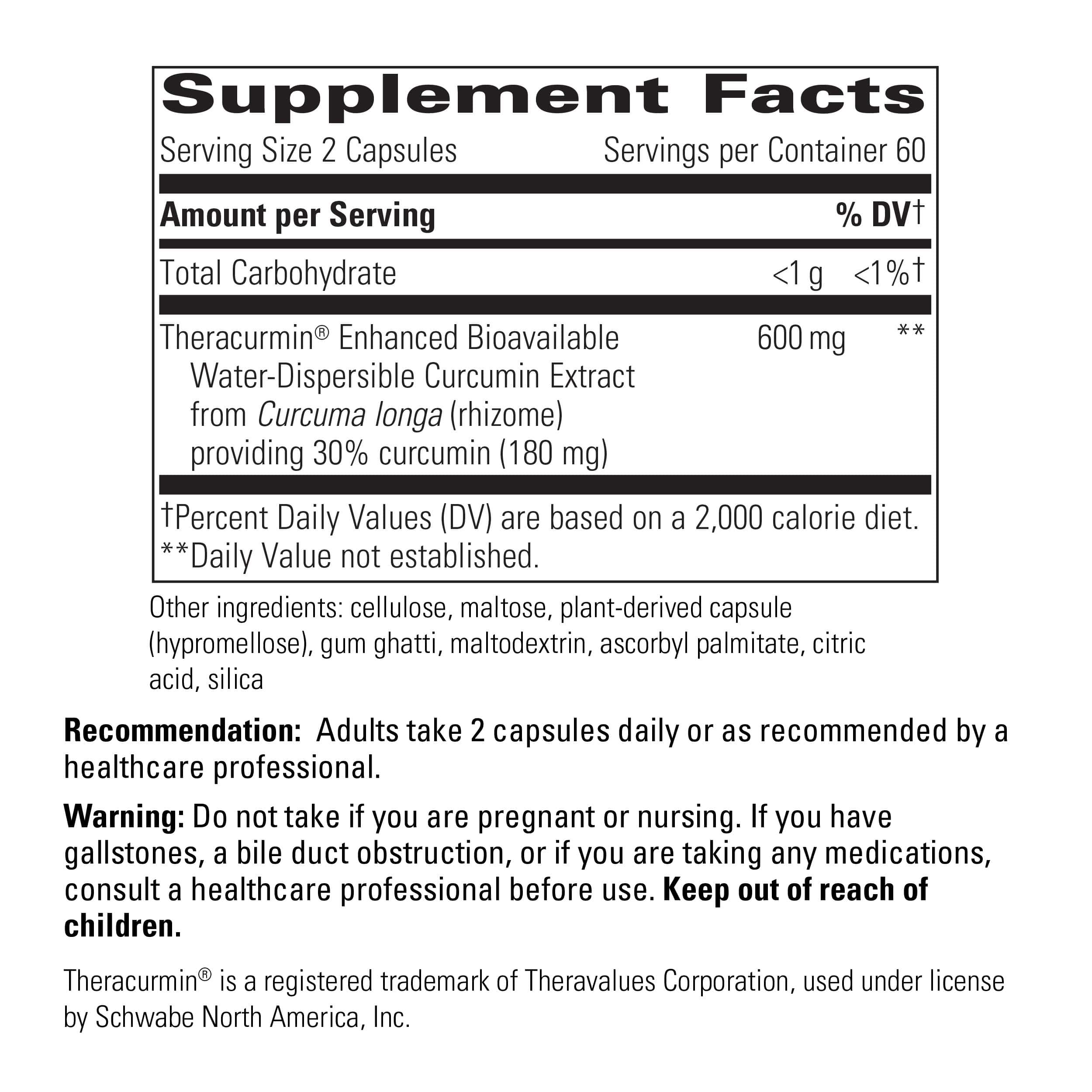 Theracurmin® HP 120 Integrative Therapeutics SF