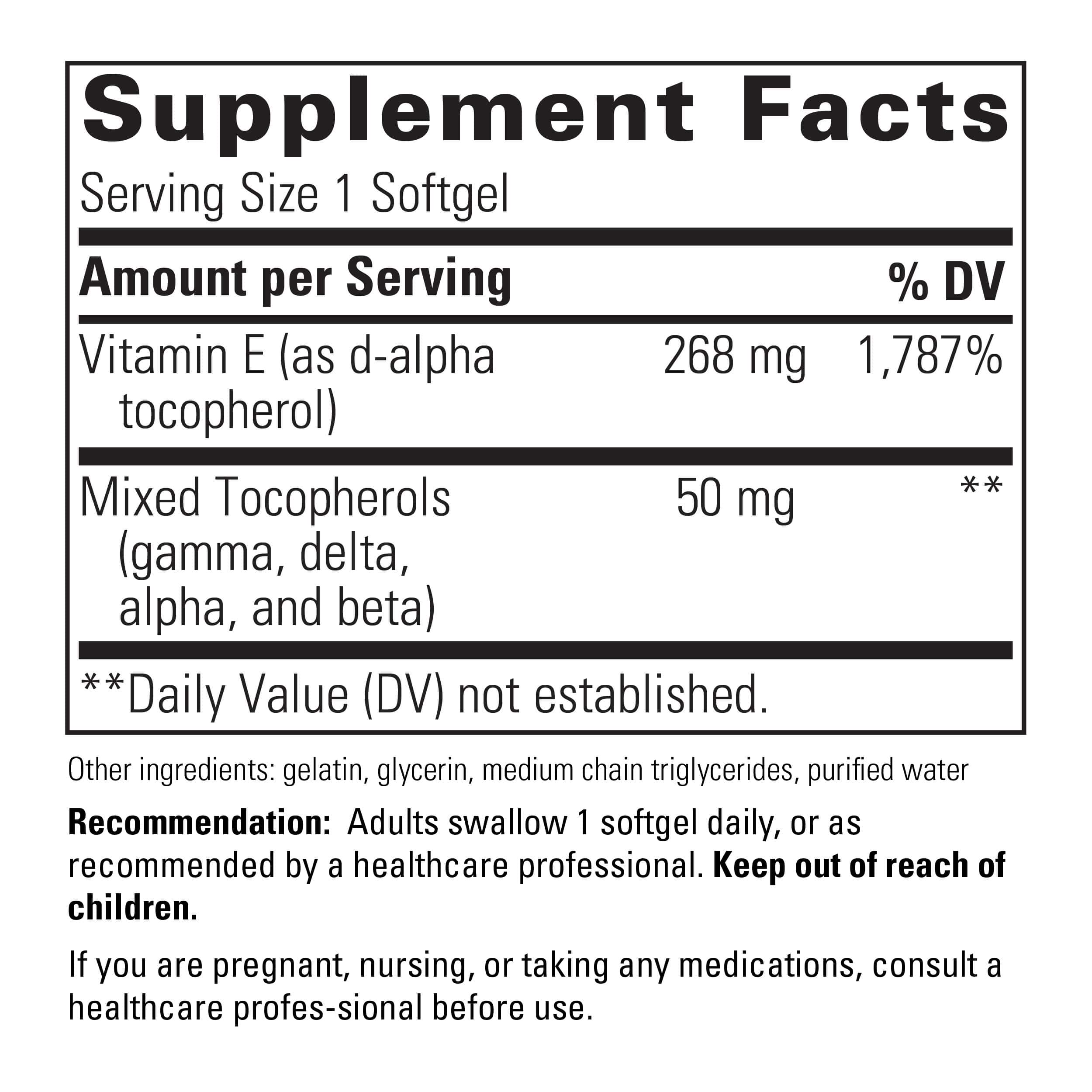 Vitamin E 60ct Integrative Therapeutics SF