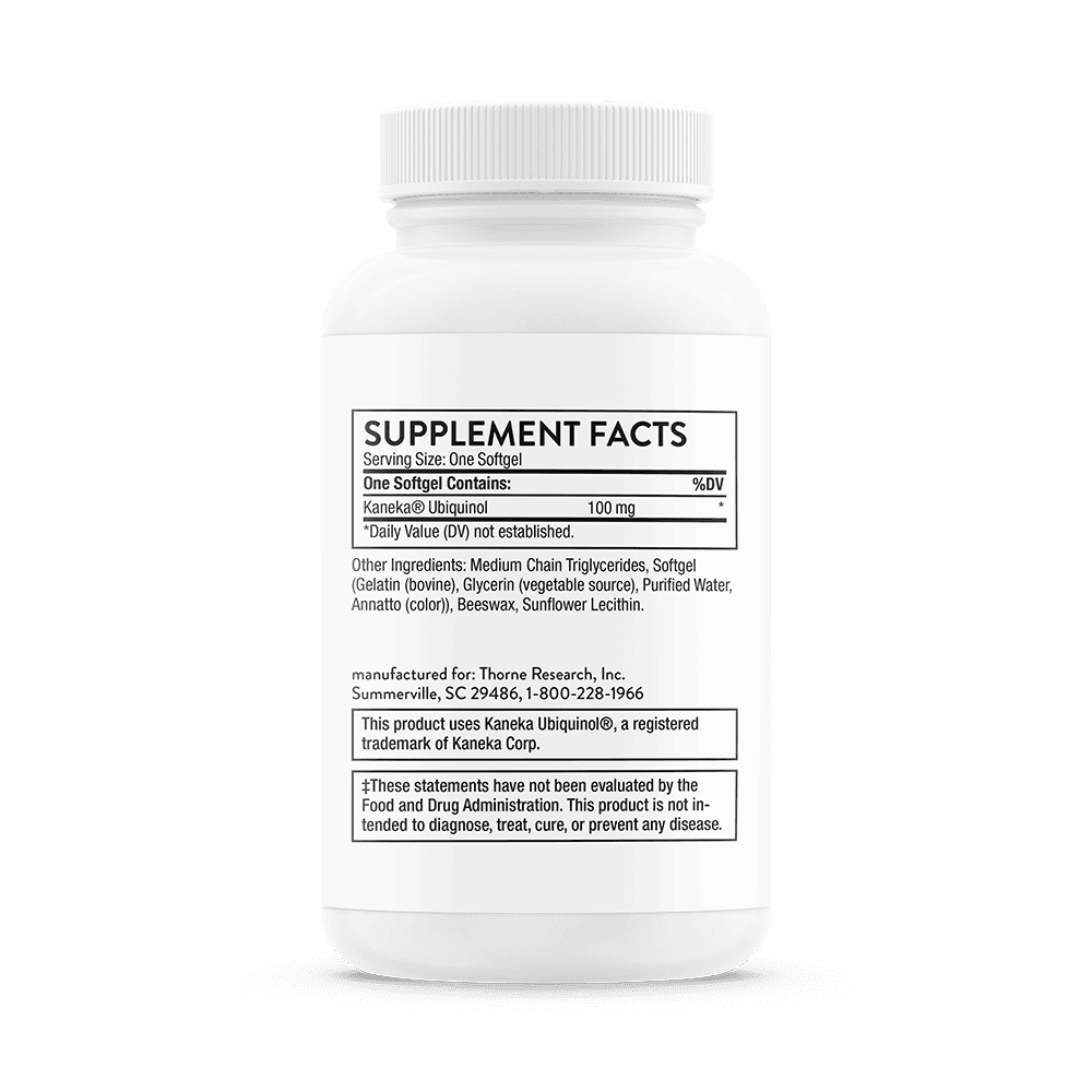 Ubiquinol 60ct Thorne Back