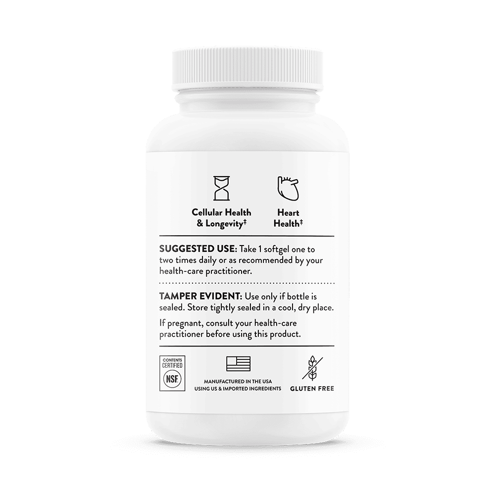 Ubiquinol 60ct Thorne Side